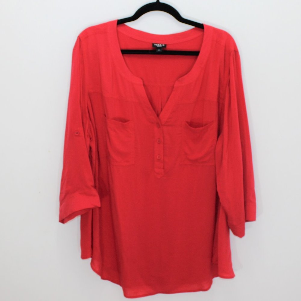TORRID Harper Pullover Tunic Blouse Top